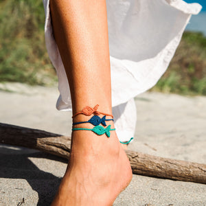 4ocean Go Fish Anklet - Turquoise [6-pack]