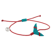 Load image into Gallery viewer, 4ocean Whale Tail Anklet - Teal &amp; Red [6-pack]