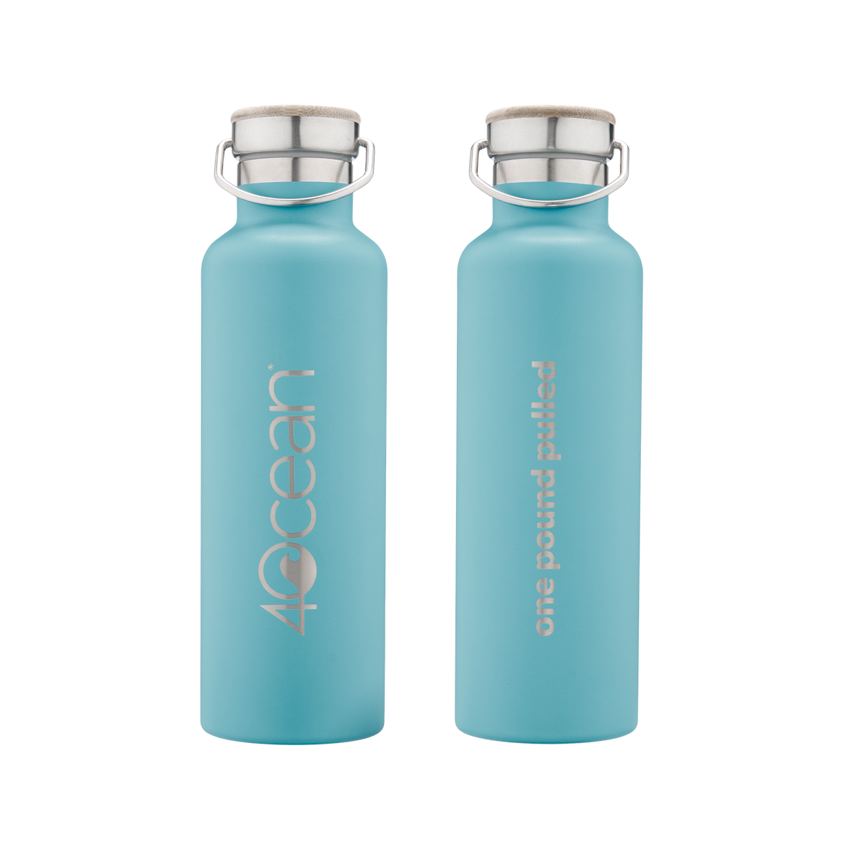 4ocean 12-Pack Reusable Bottles - Light Blue –