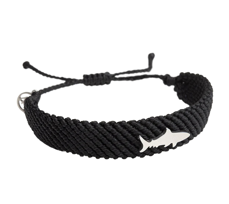 Ocean Resilience - Shark Bracelet (6-pack) - Black