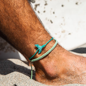 4ocean Whale Tail Anklet- Blue Multi [6-pack]