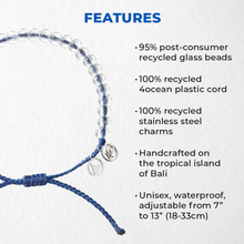 Load image into Gallery viewer, 4ocean Signature Beaded Bracelet - Blue - Wholesale [6-pack]