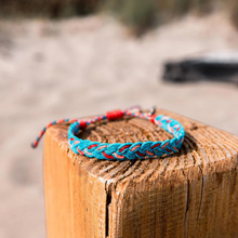 Load image into Gallery viewer, 4ocean Bali Boarder Bracelet - Coral, Red, &amp; Turquoise [6-pack]