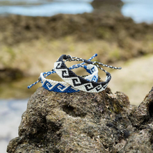 Load image into Gallery viewer, 4ocean Bali Wave Braid Bracelet - Blue &amp; Glow [6-pack]