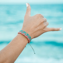 Load image into Gallery viewer, 4ocean Bali Wave Braid Bracelet - Coral &amp; Turquoise [6-pack]