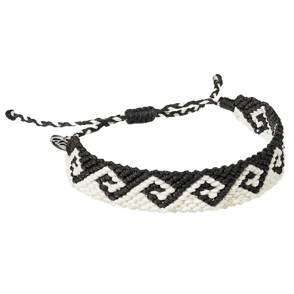 4ocean Bali Wave Braid Bracelet - Black & Glow [6-pack]