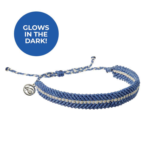 4ocean Deep Sea Braided Bracelet - Glow & Abyssal Blue [6-pack]