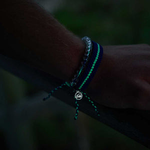 4ocean Deep Sea Braided Bracelet - Glow & Abyssal Blue [6-pack]