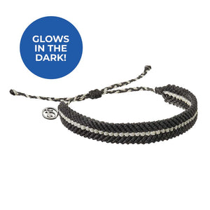 4ocean Deep Sea Braided Bracelet - Glow & Stygian Black [6-pack]