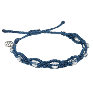 4ocean Star Coral Braided Bracelet - Navy Blue [6-pack]