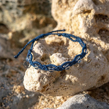 Load image into Gallery viewer, 4ocean Star Coral Braided Bracelet - Navy Blue/Teal [6-pack]