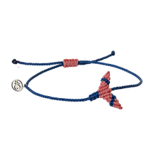 Load image into Gallery viewer, 4ocean Whale Tail Anklet- Coral &amp; Signature Blue [6-pack]