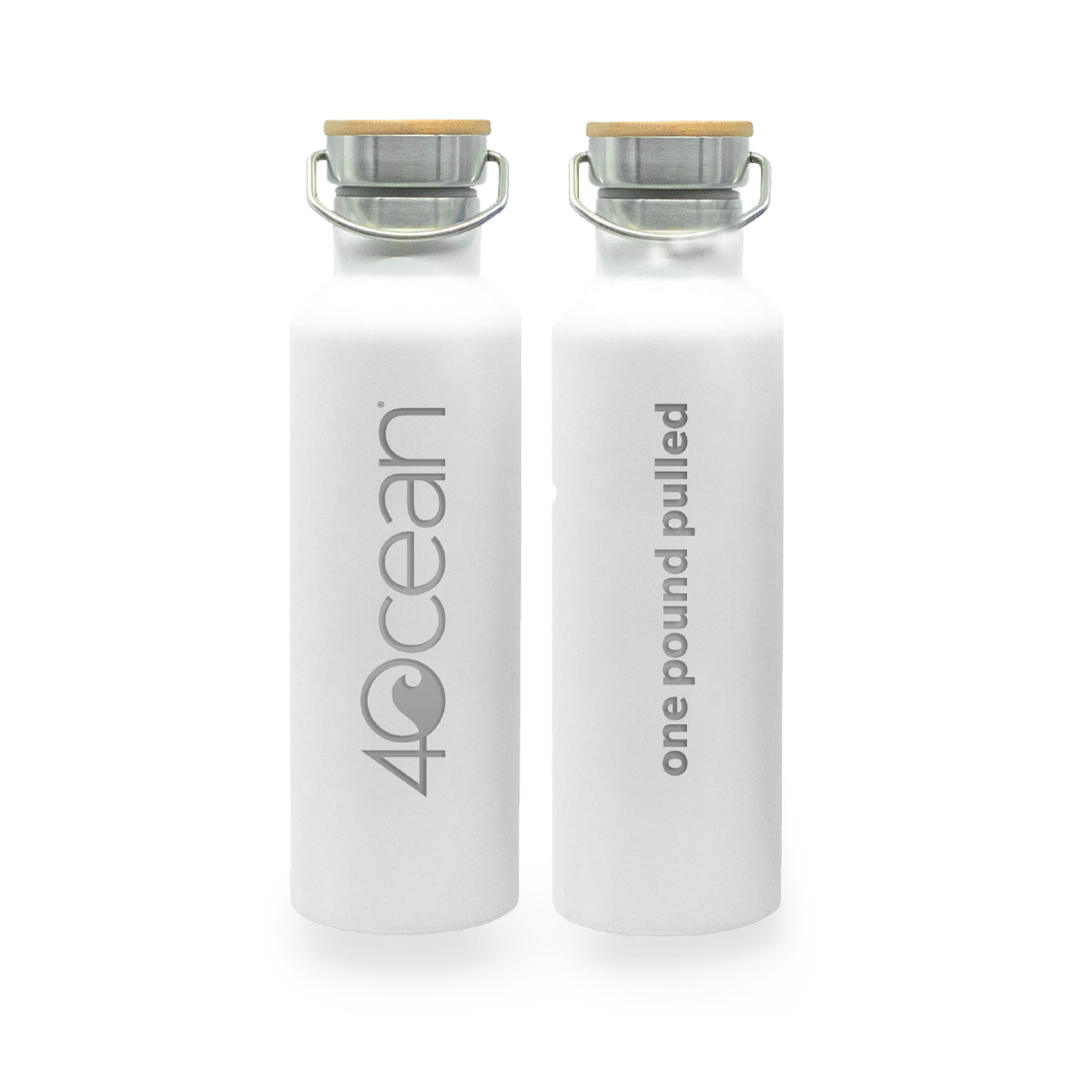 4ocean 12-Pack Reusable Bottles - White
