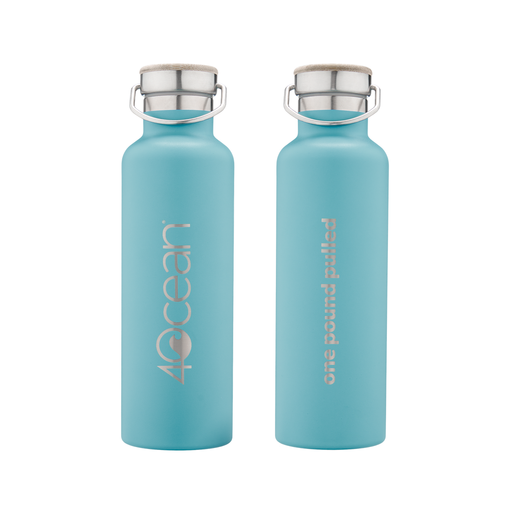 4ocean 12-Pack Reusable Bottles - Light Blue