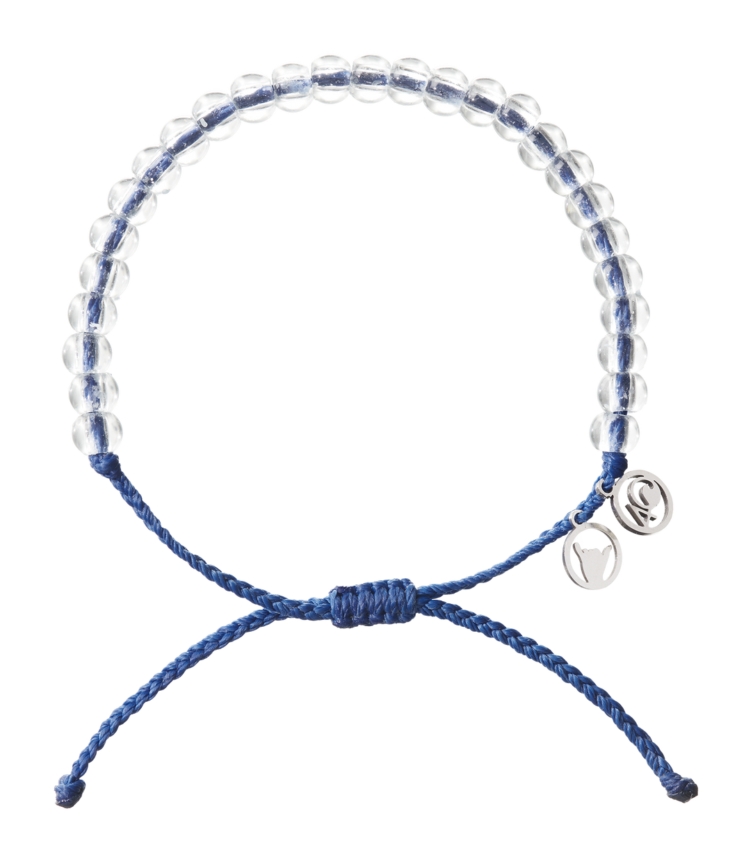 4ocean Signature Beaded Bracelet Blue Wholesale 6 pack